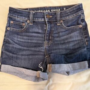 American Eagle Outfitters Dark Blue Jean Shorts